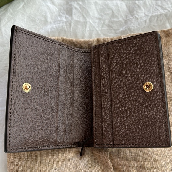 Gucci Ophidia GG Card Case Wallet in GG Supreme - Picture 4 of 8